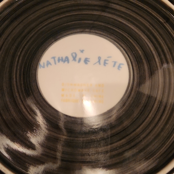 Anthropologie Nathalie Lete Black Poodle Decorative Plate, Like New - Picture 2 of 6